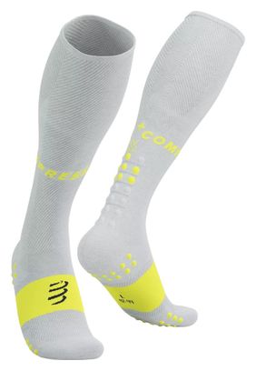 Compressport Full Socks Oxygen Yellow / White