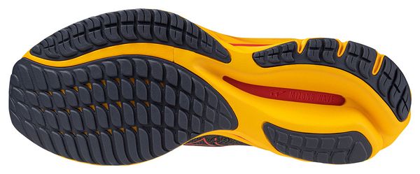 Chaussures de Running Mizuno Wave Rider 27 Gris Orange Homme