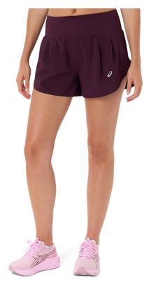 Pantaloncini Asics Road 3.5in viola da donna