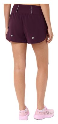 Pantaloncini Asics Road 3.5in viola da donna
