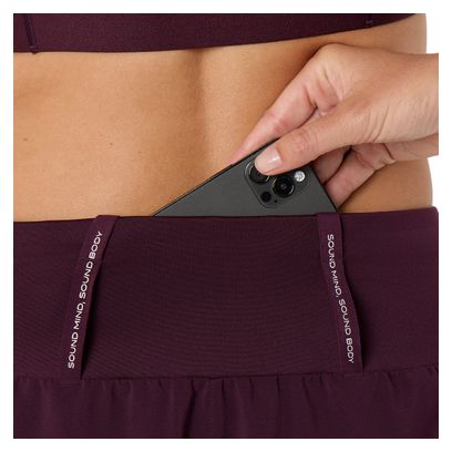 Pantaloncini Asics Road 3.5in viola da donna