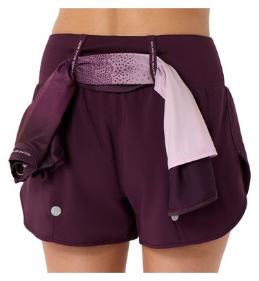 Pantaloncini Asics Road 3.5in viola da donna