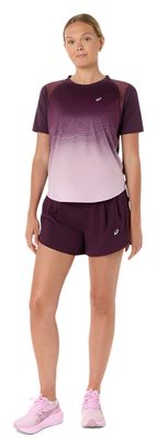 Pantaloncini Asics Road 3.5in viola da donna
