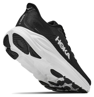 Hoka Clifton 11 hardloopschoenen, zwart/wit, heren