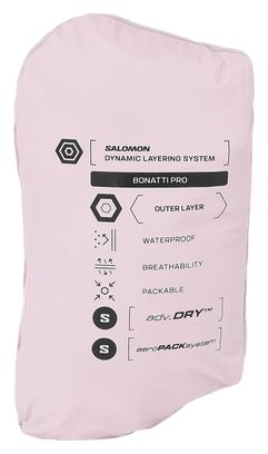 Giacca impermeabile Salomon Bonatti Pro rosa da donna