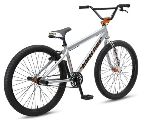 Bicicleta SE Bikes Blocks Flyer 26'' Wheelie Bike Iced Out Silver