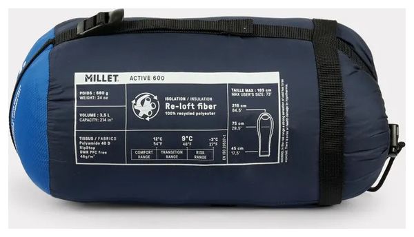 Sac de Couchage Millet Active 600 Bleu