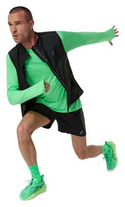 Camiseta de manga larga Asics Road Seamless verde para hombre
