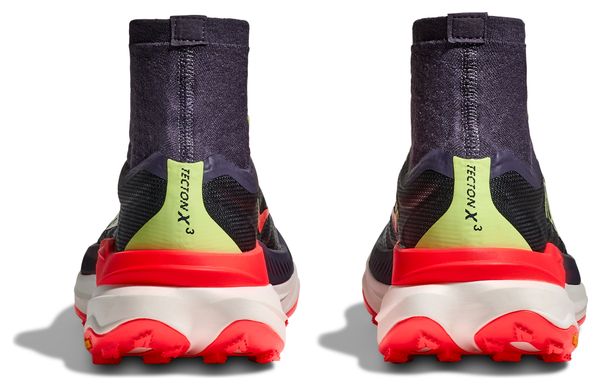 Scarpe da trail Hoka Tecton X 3 Grigio/Giallo/Rosso da uomo