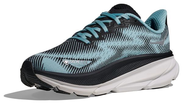 Hoka Clifton 9 GTX Black/Blue Women's Running Shoes