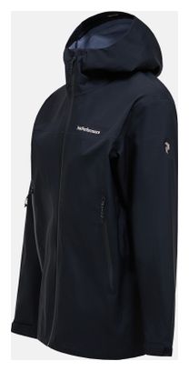 Giacca impermeabile Peak Performance Hike Gore-Tex 3L nera da uomo