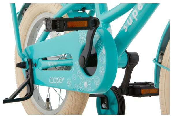 Vélo enfant SuperSuper Cooper - 14 pouces - Turquoise