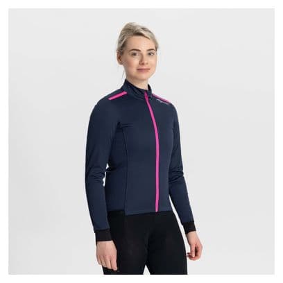 Veste Velo Hiver Rogelli Pesara - Femme - Bleu/Rose