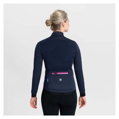 Veste Velo Hiver Rogelli Pesara - Femme - Bleu/Rose