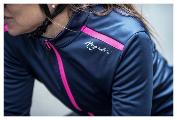 Veste Velo Hiver Rogelli Pesara - Femme - Bleu/Rose