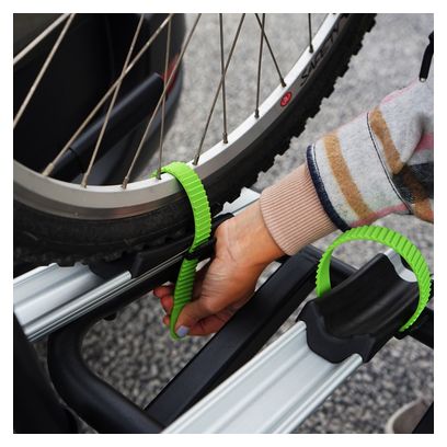 Porte-Vélos sur Boule d'Attelage RANGER pour 3 vélos - Supporte 15kg/rail - Châssis Acier/Aluminium - Bras Ajustables - Double Système de Sécurité