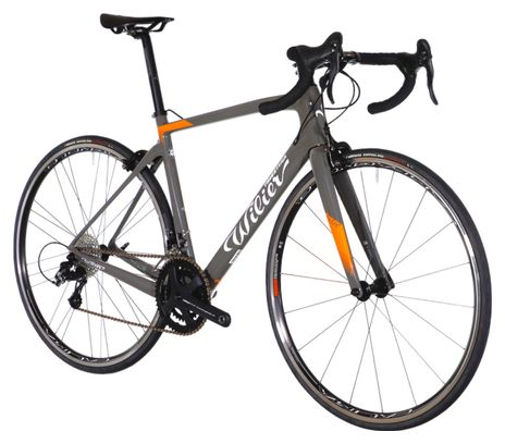 Wilier Triestina GTR Team Rennrad Campagnolo Centaur 11S 700 mm Grau Orange 2023