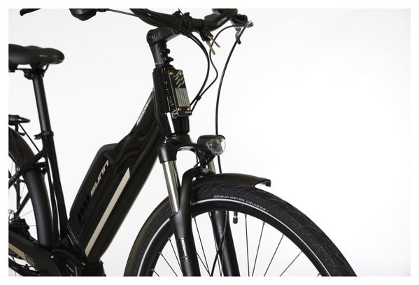 Bicicleta de Exhibición - Sunn Urb Rise MicroShift 9V 400 Wh 650b Bicicleta Eléctrica de Ciudad Negra