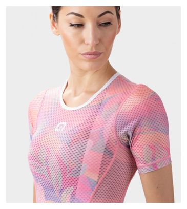 BaseLayer Manches Courtes Femme Alé Paint Rose