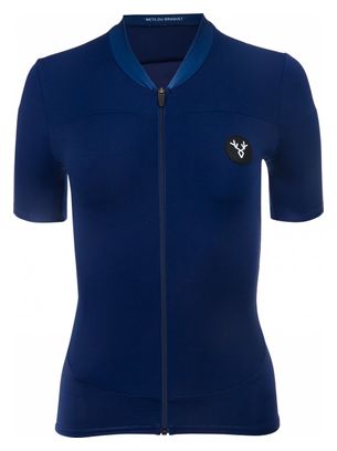 Maillot LeBram Allos de manga corta para mujer azul Tailored Fit