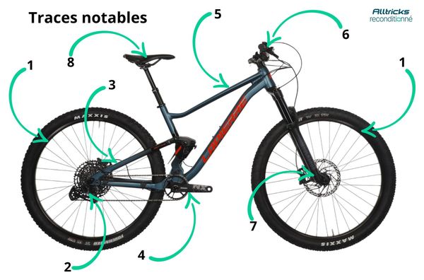 Produit Reconditionné - VTT Tout-Suspendu Lapierre Zesty TR 4.9 Sram GX Eagle 12V 29' Bleu 2024