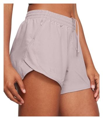 Under Armour Fly By 3 inch Mauve Shorts Women