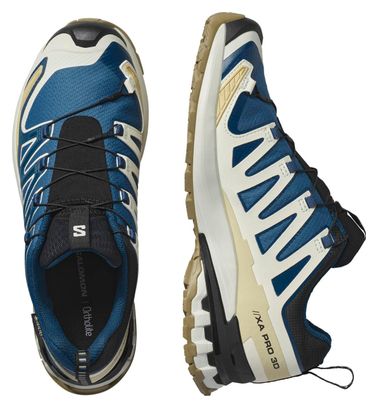 Chaussures Trail Salomon XA Pro 3D v9 GTX Bleu/Beige Homme