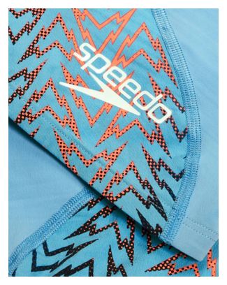 Speedo Fs Lzr Ignite Kneeskin 1-Piece Swimsuit Blue and Red
