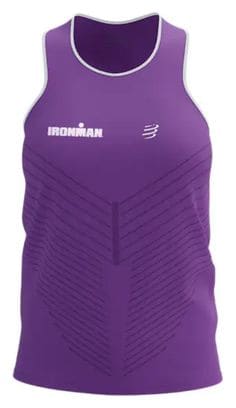 Camiseta de runningCompressport Ironman Performance Lila / Violeta para mujer