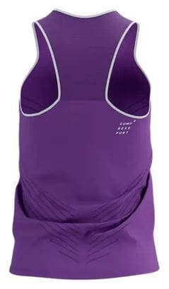 Camiseta de runningCompressport Ironman Performance Lila / Violeta para mujer