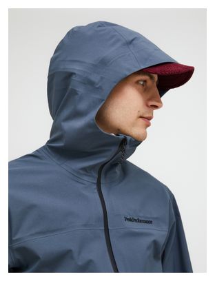 Veste Imperméable Peak Performance Hike Gore-Tex 3L Gris Homme