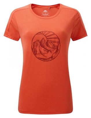T-Shirt Mountain Equipment Headpoint Rising Sun Rouge Femme