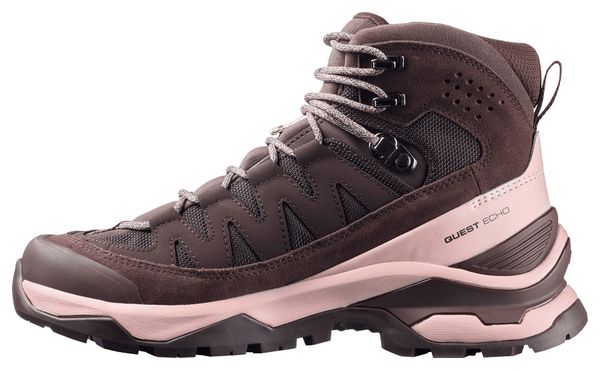 Salomon Quest Echo GTX Hiking Shoes Brown/Pink Women's