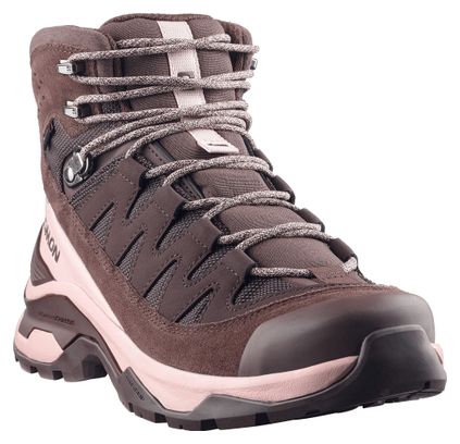 Salomon Quest Echo GTX Hiking Shoes Brown/Pink Women's