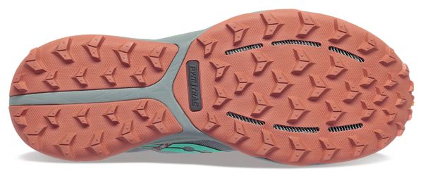 Chaussures de Trail Femme Saucony Xodus Ultra 2 Gris Vert Orange