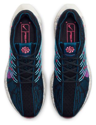 Chaussures de Running Nike Pegasus Turbo Flyknit Next Nature SE Noir Bleu Rose