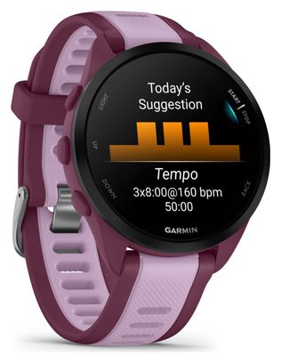 Montre de Sport Garmin Forerunner 165 Music Rouge Berry Violet Lilac