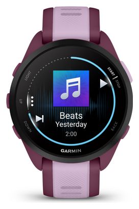 Montre de Sport Garmin Forerunner 165 Music Rouge Berry Violet Lilac