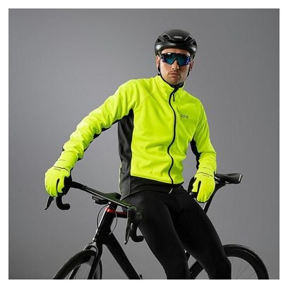 GORE Wear C3 Gore-Tex InfiniumThermo Thermal Jacket Fluorescent Yellow Black