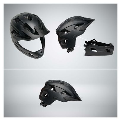 Casque vélo intégral pour enfants 6-12 | Bleu | Crazy Safety | EN1078 Certifié