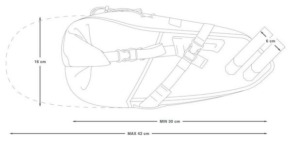 Sacoche de Selle Apidura Backcountry Saddle Pack 10L
