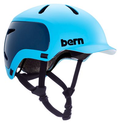 Bern Watts Matte Ocean Blue Helmet