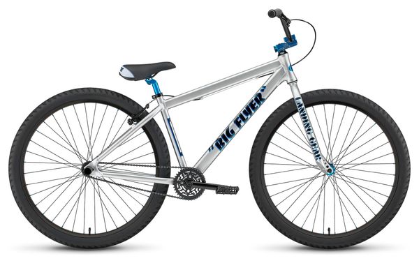 SE Bikes Big Flyer 29'' Wheelie Bike Iced Out Silver