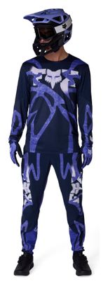 Maillot Manches Longues Fox Flexair Diffuse Special Edition Bleu Homme