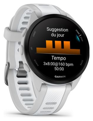 Montre de Sport Garmin Forerunner 165 Gris Mist Blanc Whitestone