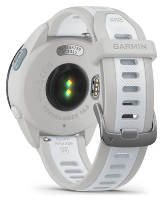 Montre de Sport Garmin Forerunner 165 Gris Mist Blanc Whitestone