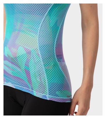 Women's Alé Watercolor Blue Sleeveless BaseLayer