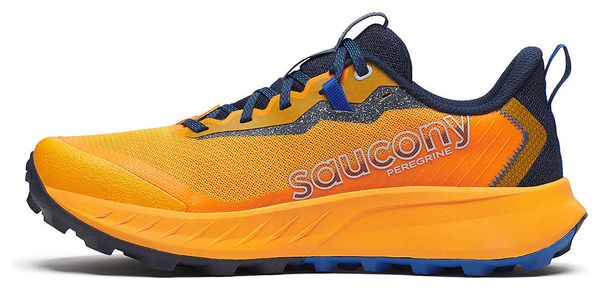 Saucony Peregrine 15 Trailschoenen Oranje/Blauw Heren