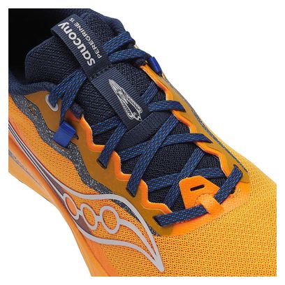 Saucony Peregrine 15 Trailschoenen Oranje/Blauw Heren