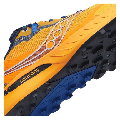 Saucony Peregrine 15 Trailschoenen Oranje/Blauw Heren